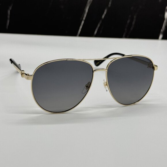 NEW GUCCI GG1088S 001 WITH GOLD CHAIN UNISEX GUCCI SUNGLASSES main image 7